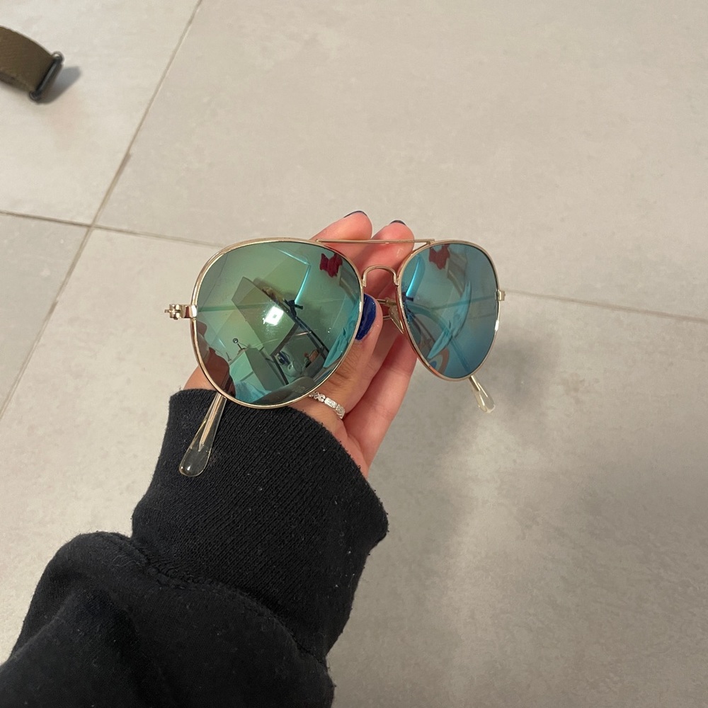 children’s sunglasses aviators in blue and green lense